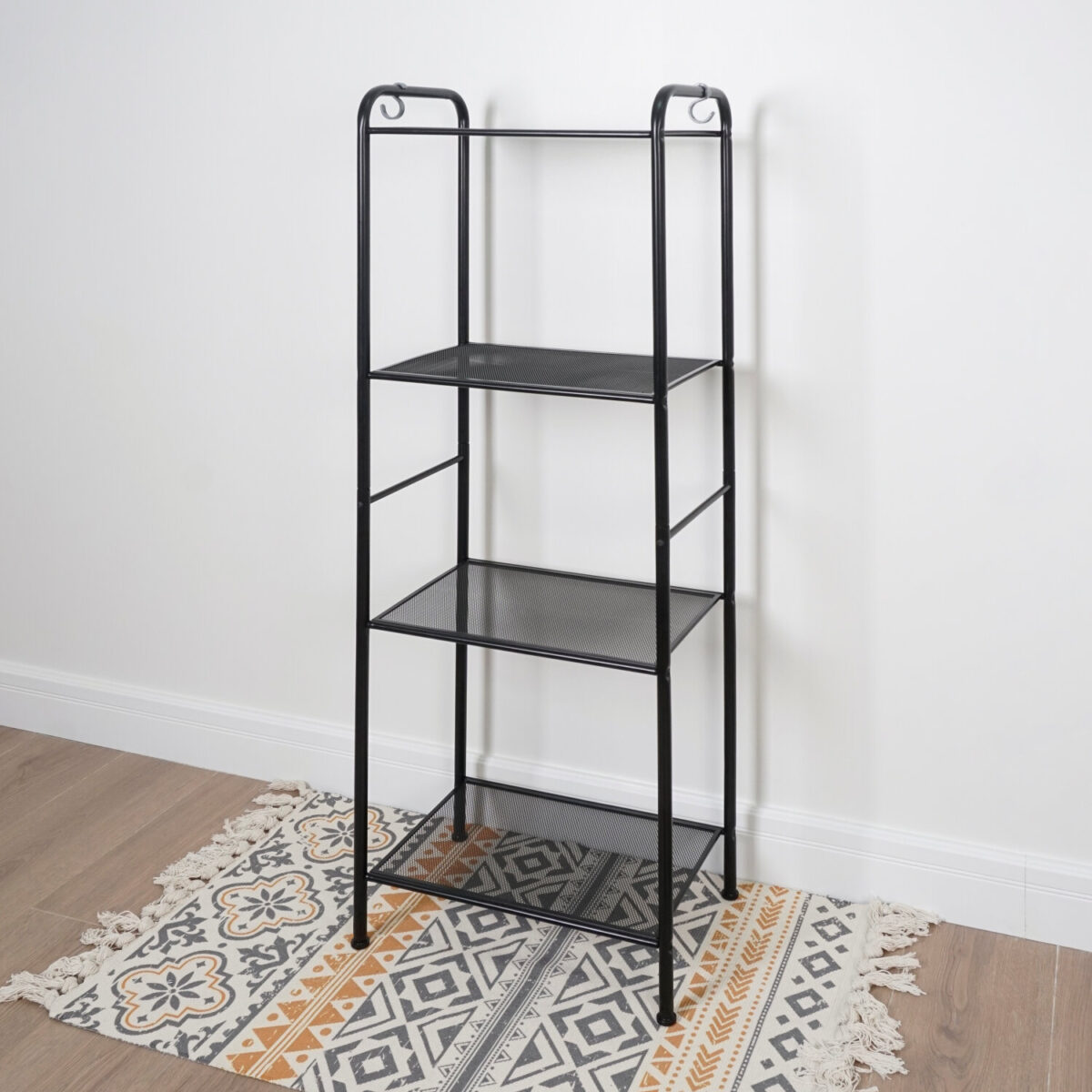 Стеллаж на металлокаркасе "Валенсия-14", 455х300х1205 мм, 4 полки, черный, СТВ14 Ч — изображение 5