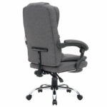 Кресло офисное CROMEX (КРОМЕКС) "Chill MS-005", с функцией вибромассажа, подножка, ткань, серое, 532959 — изображение 2