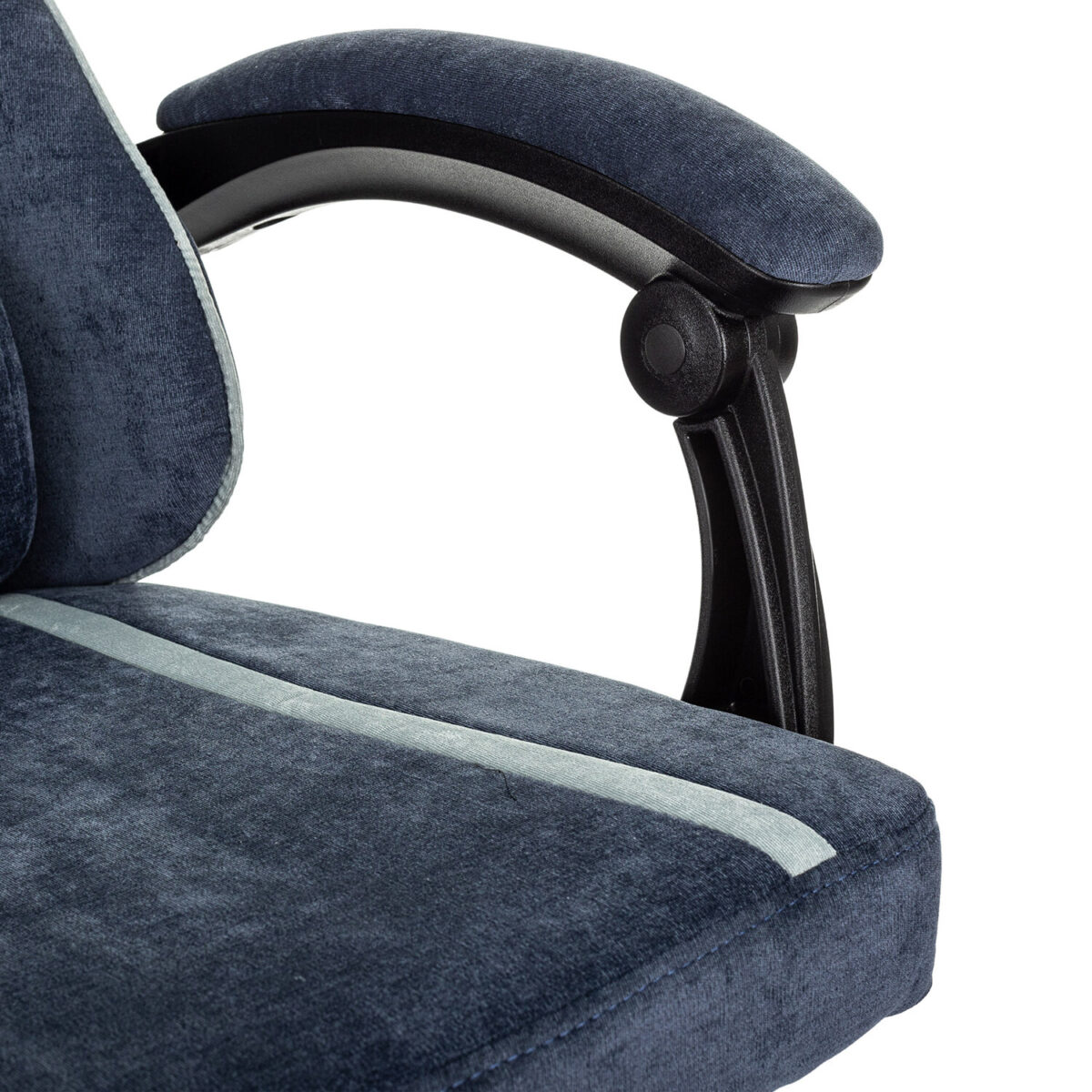 Кресло компьютерное BRABIX "Shooter GM-123", 2 подушки, ткань, синее/серое, 533212 — изображение 11