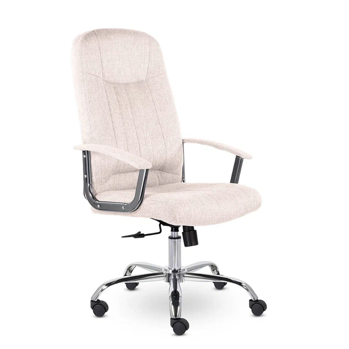 Кресло офисное "Бостон", CH-277, хром, ткань, бежевый (M-11) — изображение 1