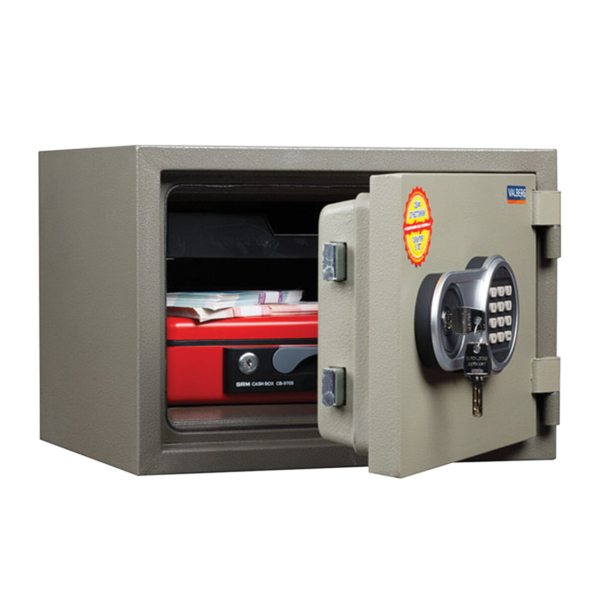 22598c04647507eb753d3075db45eb13_xl Сейф огнестойкий VALBERG "FRS-30 EL", 300х405х355 мм, 28 кг, электронный замок + ключ — изображение 1