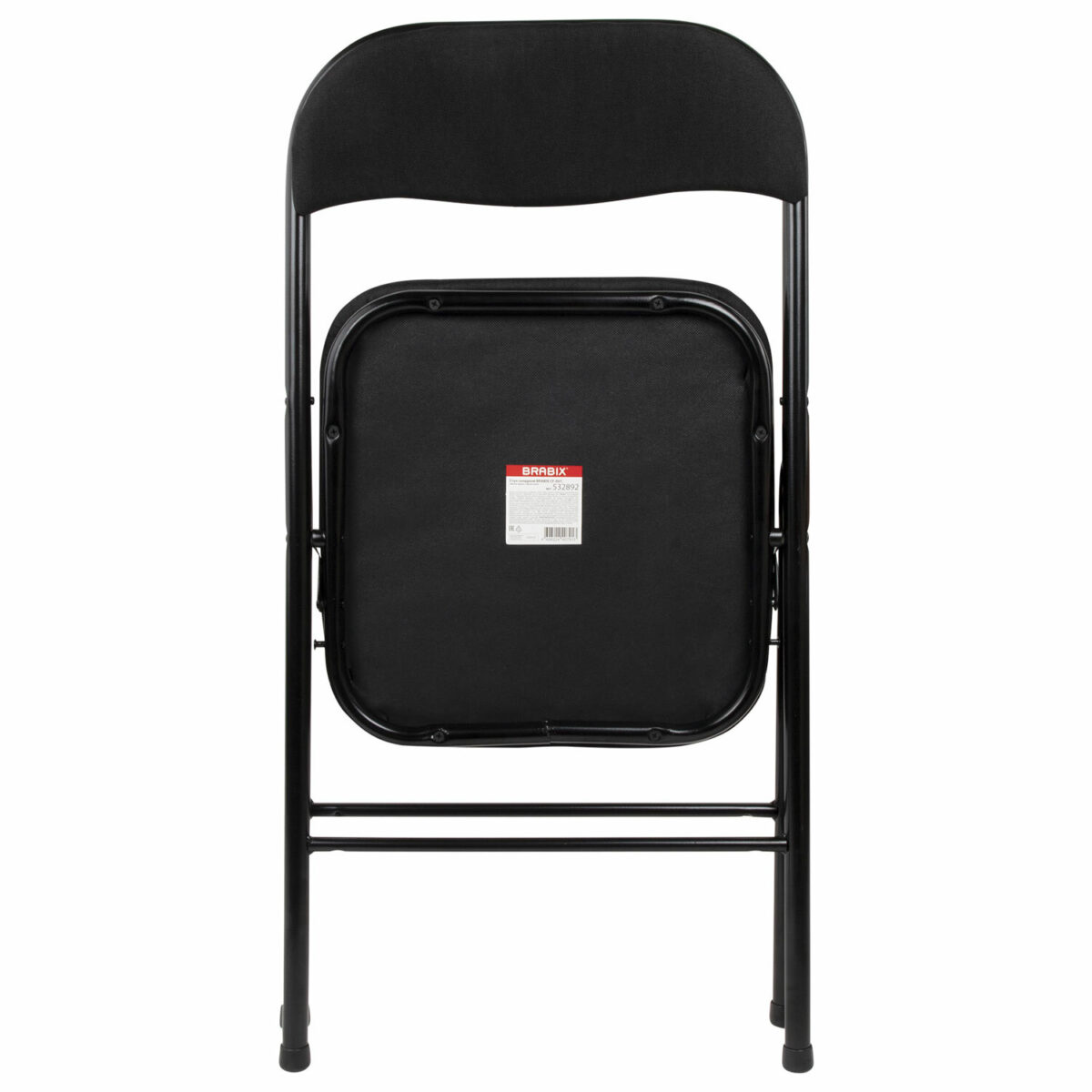 Стул складной BRABIX "Golf CF-007", чёрный каркас, чёрная ткань, 532892 — изображение 13