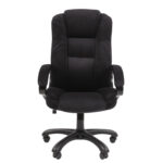 Кресло офисное Chairman CH 600, велюр, черное, 7158676 — изображение 3