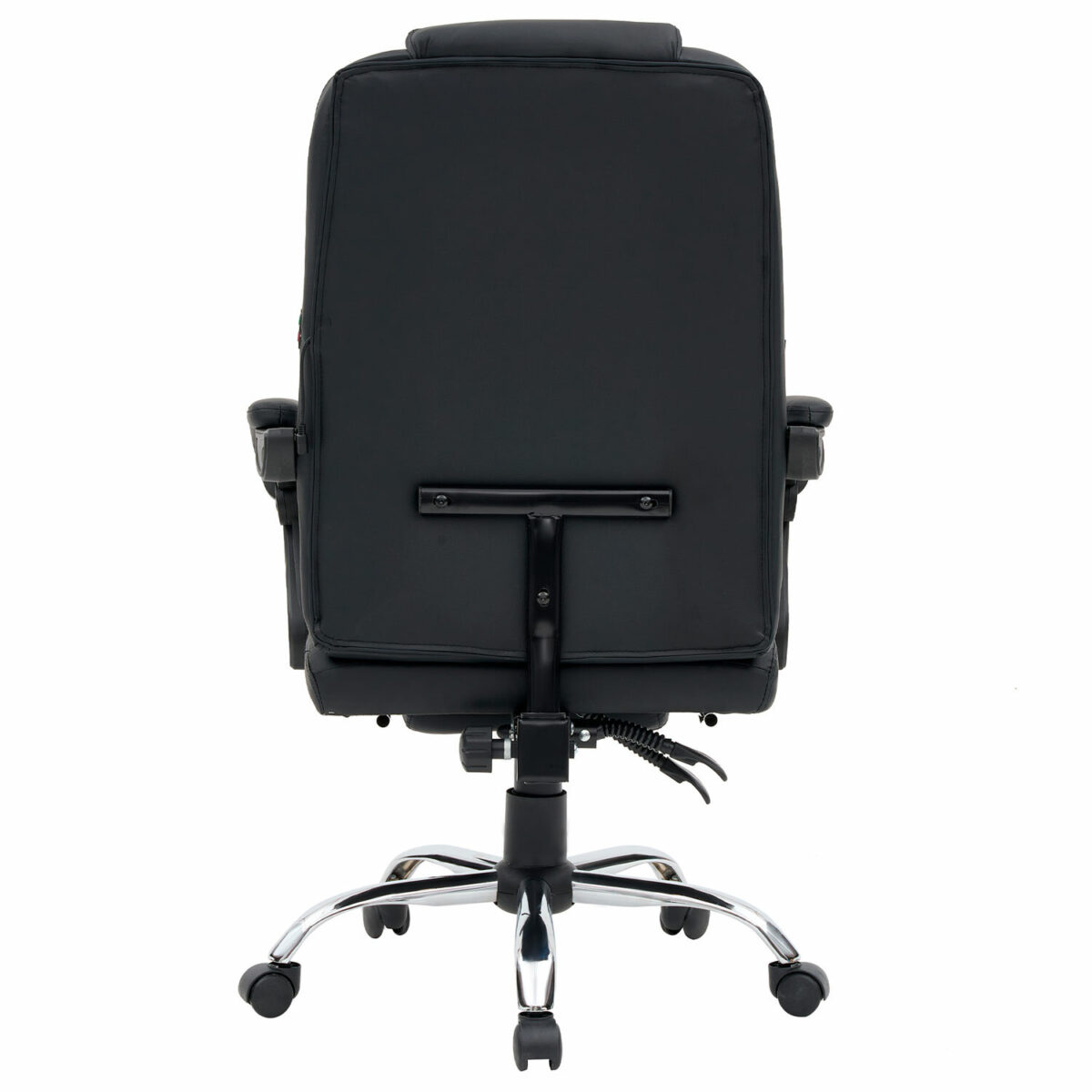 Кресло офисное CROMEX (КРОМЕКС) "Chill MS-005", с функцией вибромассажа, подножка, экокожа, черное, 532958 — изображение 7