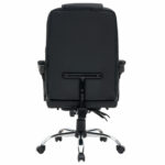 Кресло офисное CROMEX (КРОМЕКС) "Chill MS-005", с функцией вибромассажа, подножка, экокожа, черное, 532958 — изображение 7