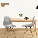 Стулья BRABIX "Eames CF-010", КОМПЛЕКТ 4 шт., пластик серый, опоры дерево/металл, 532632, 2033A — изображение 11