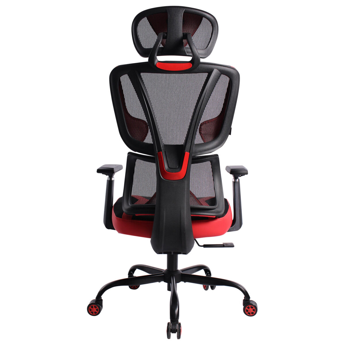 Кресло BRABIX PREMIUM "Toxin GM-520", синхромеханизм, экокожа/сетка/ткань, черное/красное, 532950 — изображение 5