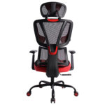 Кресло BRABIX PREMIUM "Toxin GM-520", синхромеханизм, экокожа/сетка/ткань, черное/красное, 532950 — изображение 5