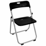 Стул складной BRABIX "Golf Lite CF-017", серебристый каркас, пластик чёрный, 532895