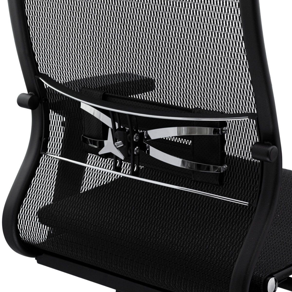 Кресло офисное МЕТТА "SAMURAI" Black Edition, сверхпрочная сетка, регулируемое, черное — изображение 10