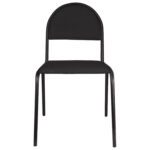 Стул для посетителей "Серна", черный каркас, ткань черная, СМ 7/22 Т-11 — изображение 2