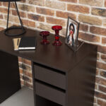 Стол письменный/компьютерный BRABIX "Scandi CD-017", 900х450х750 мм, 2 ящика, венге, 641896, ЦБ013706-3 — изображение 5