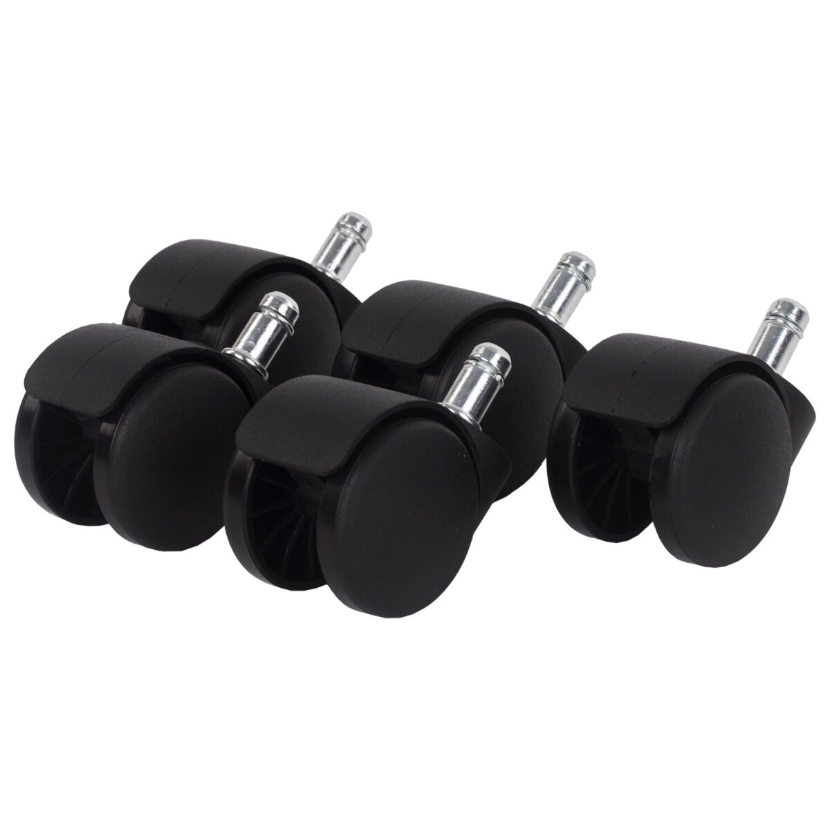 Колеса (ролики) BRABIX для кресла, пластиковые, КОМПЛЕКТ 5 шт., шток d 11 мм, черные, в коробе, 532008 — изображение 7