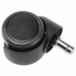 Колеса (ролики) для кресла, прорезиненные, КОМПЛЕКТ 5 шт., шток d 11 мм, черные, в пакете, WBZ (ВБЗ), 533083 — изображение 5