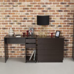 Стол письменный/компьютерный BRABIX "Scandi CD-017", 900х450х750 мм, 2 ящика, венге, 641896, ЦБ013706-3 — изображение 7