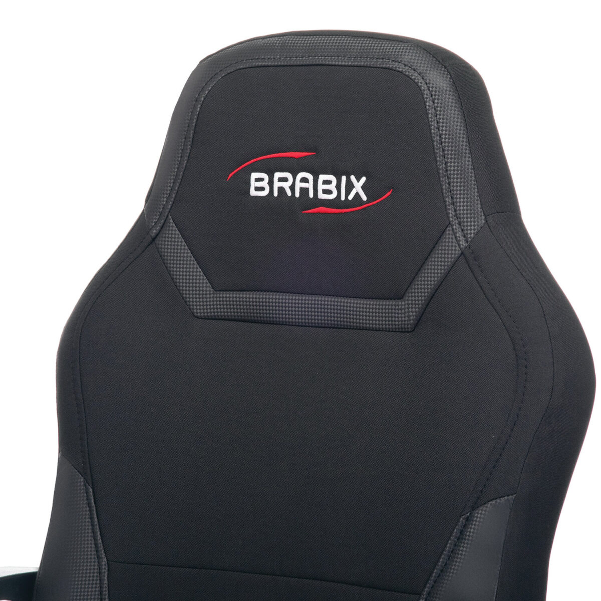 Кресло компьютерное BRABIX "Alpha GM-018", ткань/экокожа, черное, 532636, GM-018_532636 — изображение 6