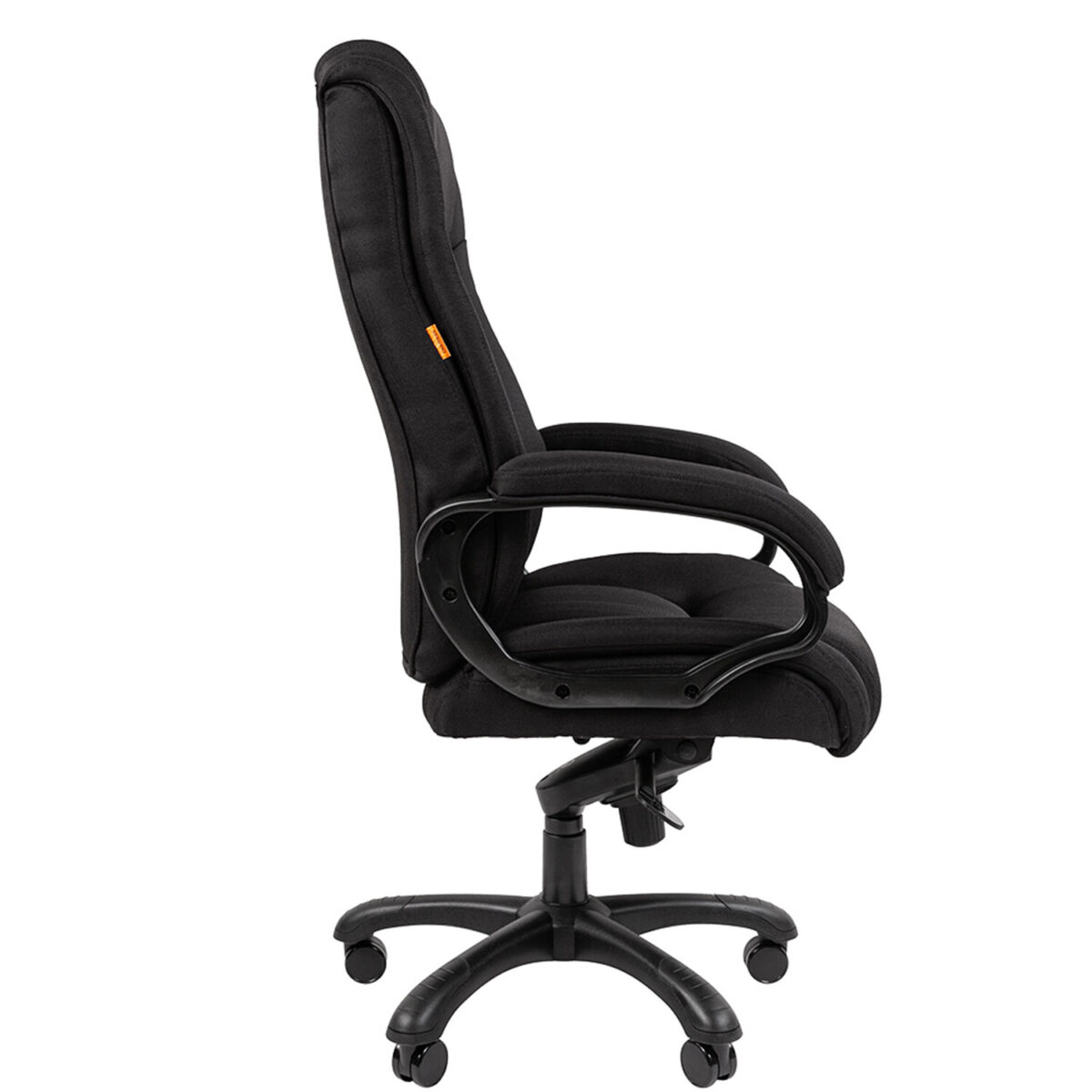 Кресло офисное Chairman CH 410, НАГРУЗКА до 180 кг, пружинный блок в сиденье, ткань SX, черное, 7163873 — изображение 4