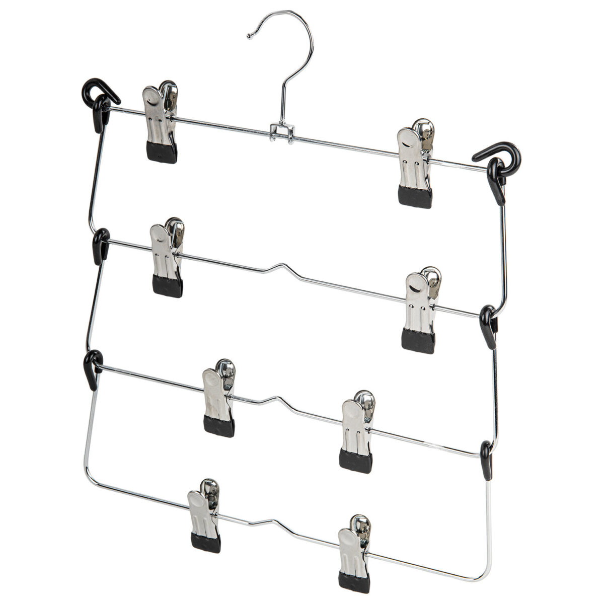 Вешалка-плечики качели, 4 секции, металлическая, с клипсами для юбок и брюк, BRABIX, 607472 — изображение 4