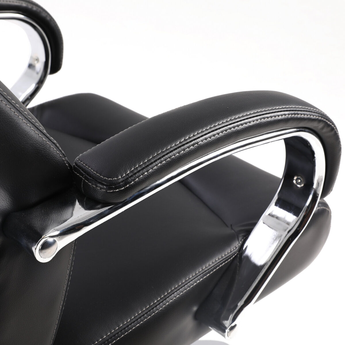 Кресло офисное BRABIX PREMIUM "Total HD-006", НАГРУЗКА до 180 кг, экокожа, хром, черное, 531933 — изображение 7