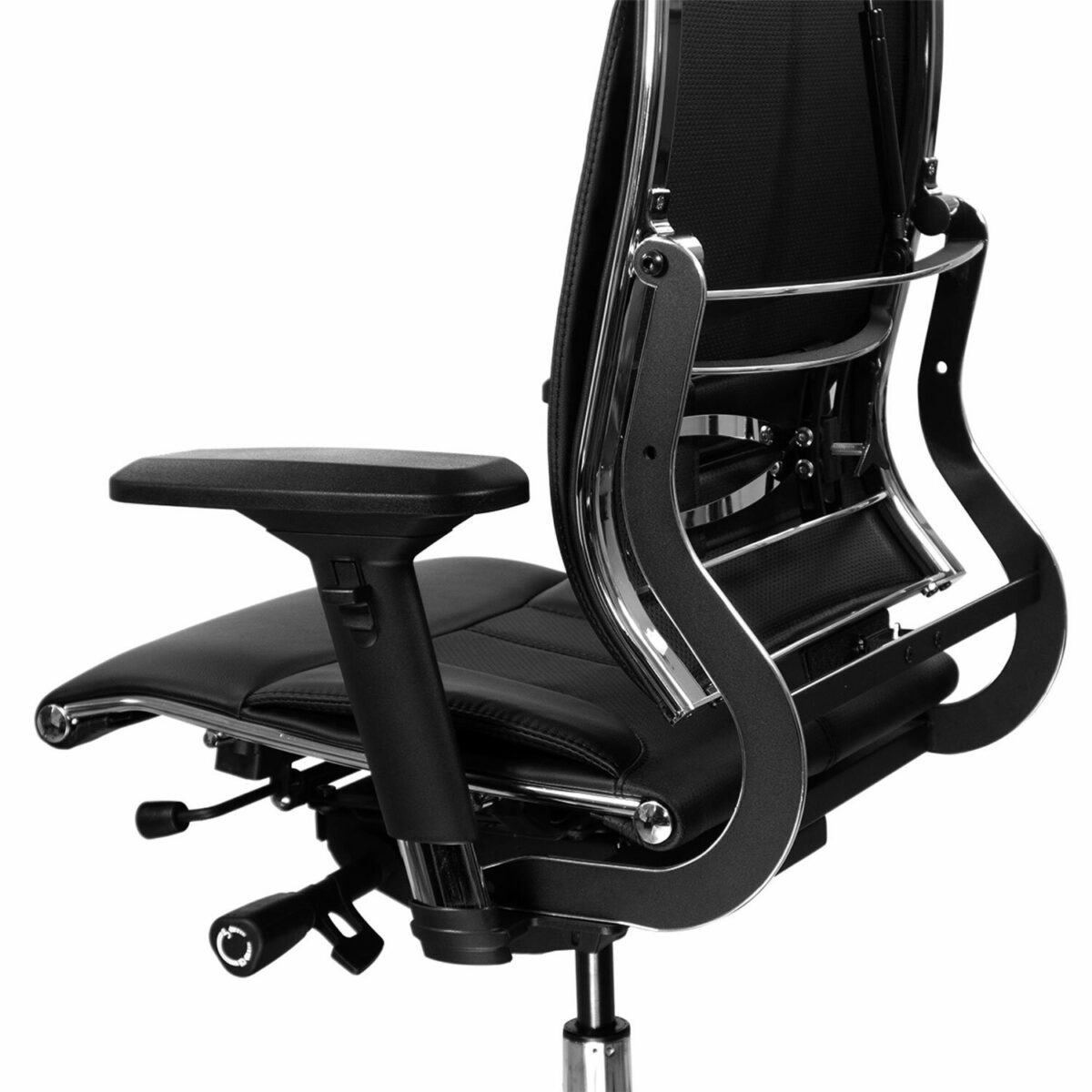 Кресло МЕТТА "Move" B2-10D, 2D-спинка, 3D-подголовник, 4D-подлокотники, экокожа, черное — изображение 9