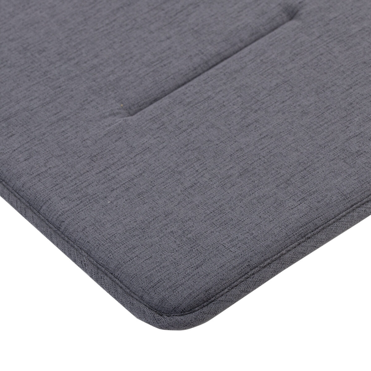 Подушка на стул плоская "РОГОЖКА" 37x37 см, полиэстер, серая PRIMILA (ПРИМИЛА) STANDARD, 700508 — изображение 4