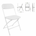 Стул складной BRABIX "Golf CF-002", белый каркас, пластик белый, 532887 — изображение 3