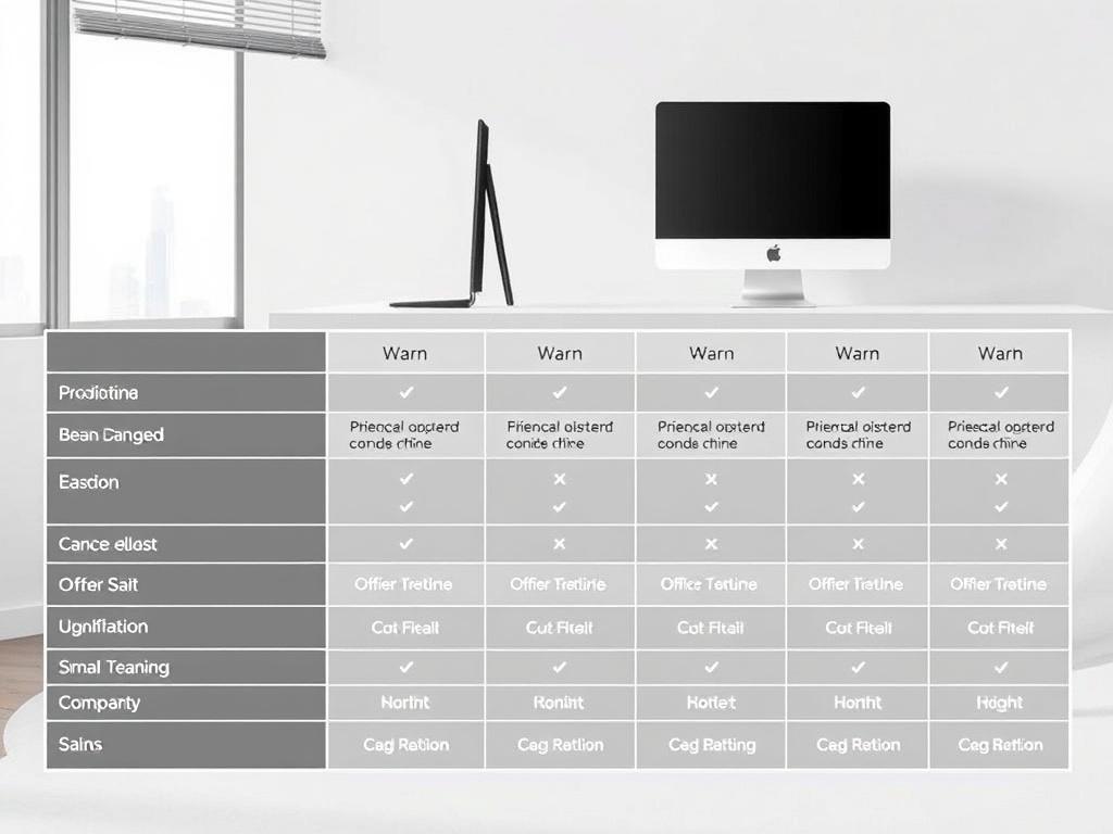 −кресло офисное компьютерное. Короткая таблица сравнения основных характеристик