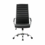 Кресло офисное BRABIX "Style EX-528", экокожа, хром, черное, 531947 — изображение 3