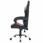 Кресло компьютерное CROMEX (КРОМЕКС) "Quantum GM-155 RGB", подсветка, две подушки, экокожа, черное/красное/серое, 532955 — изображение 8