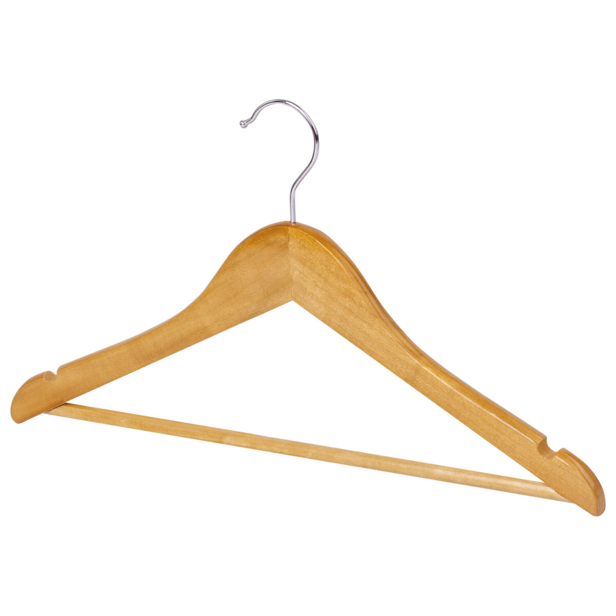 Вешалки-плечики, размер 36-40, МАЛЫЙ РАЗМЕР, КОМПЛЕКТ 5 шт., деревянные, перекладина, цвет сосна, BRABIX "Стандарт", 601160 — изображение 6
