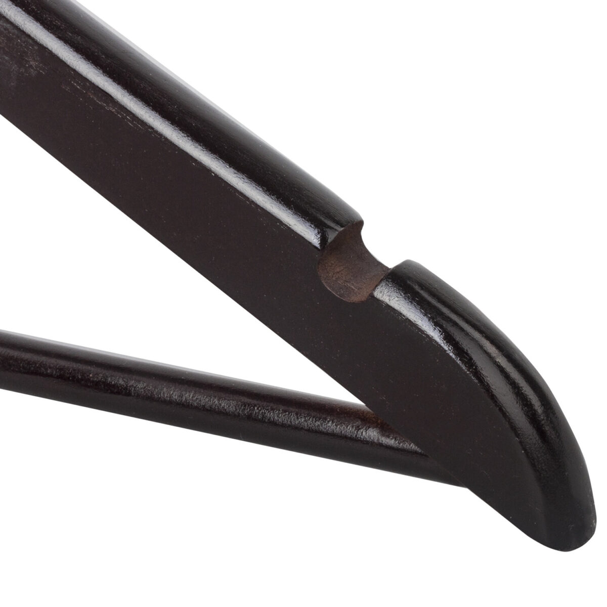 Вешалки-плечики, размер 48-50, КОМПЛЕКТ 5 шт., дерево, перекладина, цвет шоколад, BRABIX "Стандарт", 601162 — изображение 2