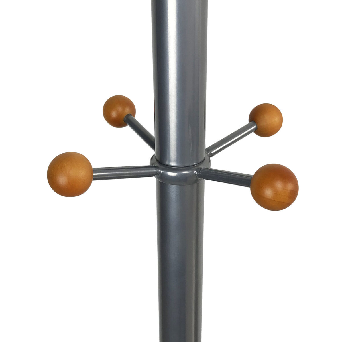 Вешалка-стойка BRABIX "CR-8121" на мраморном диске, металл, 6+4 крючка, цвет серебристый, 606437 — изображение 3