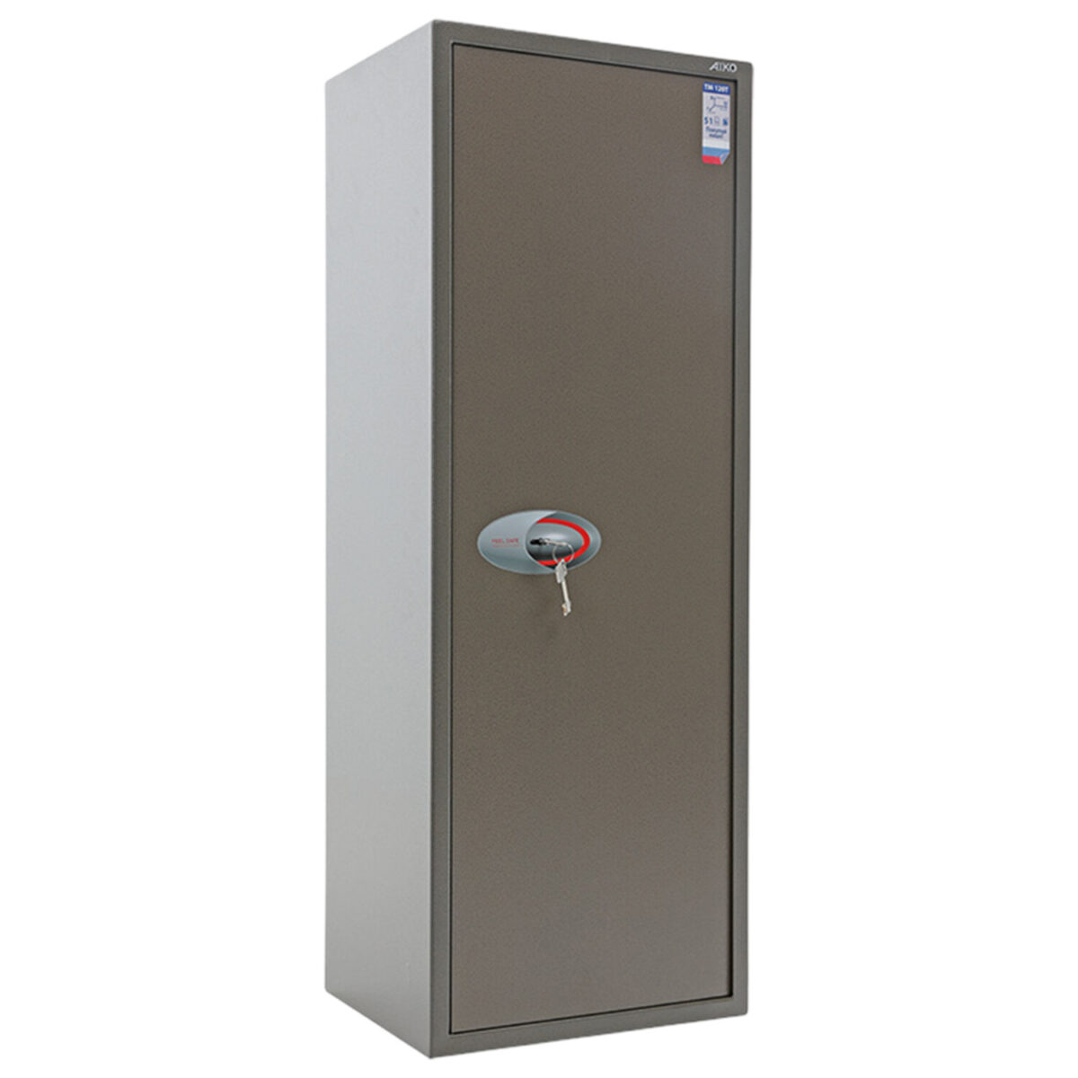 Сейф AIKO "ТМ-120Т", 1200х440х355 мм, 51 кг, ключевой замок, трейзер, 2 полки — изображение 4