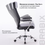 Кресло офисное BRABIX "Flight EX-540", хром, экокожа, сетка, черное, 531850 — изображение 16