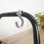 Стеллаж на металлокаркасе "Скандинавия-24", 650х385х1470 мм, 4 полки ЛДСП, черный/дуб, CТCП24 Ч — изображение 6