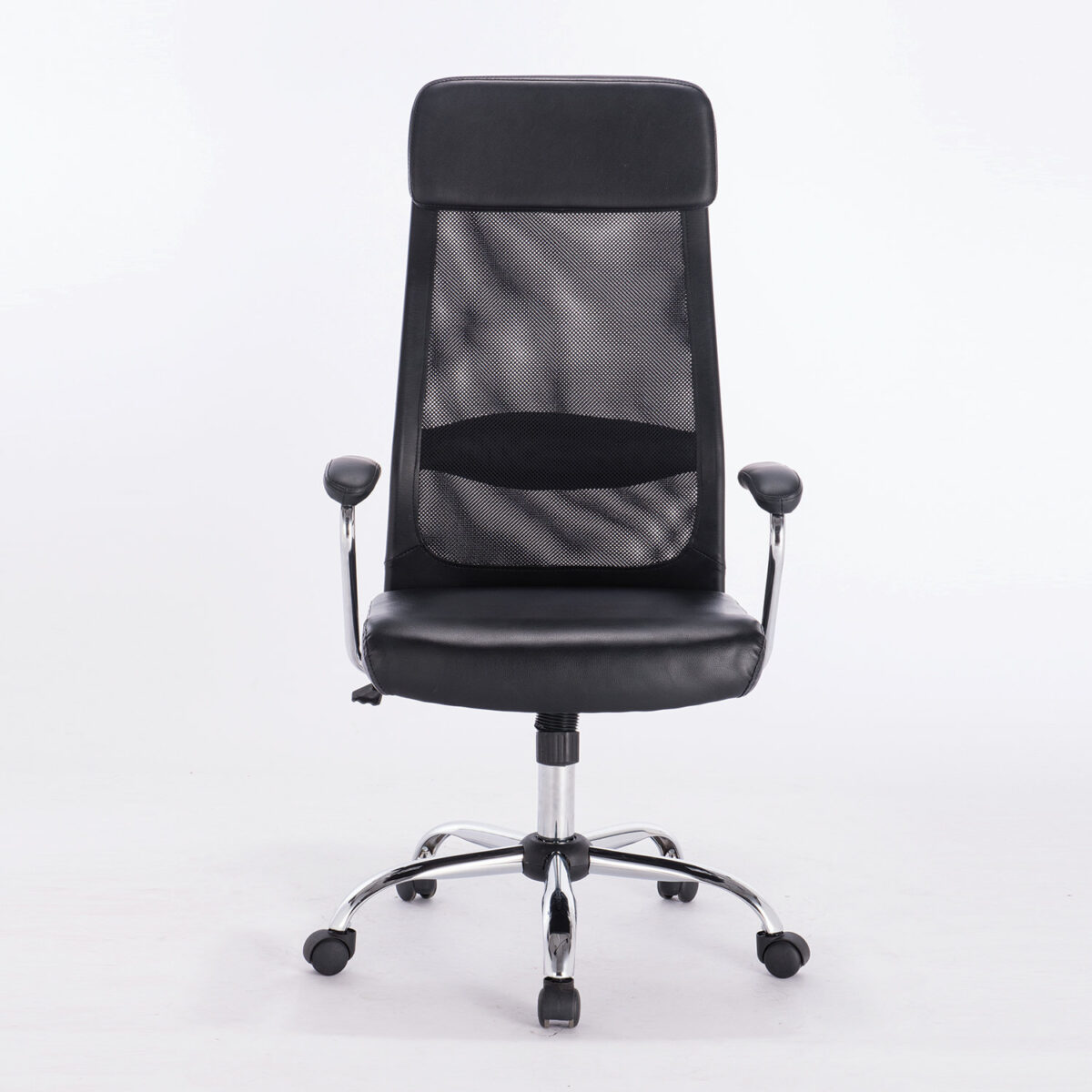 Кресло офисное BRABIX "Flight EX-540", хром, экокожа, сетка, черное, 531850 — изображение 4