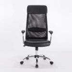 Кресло офисное BRABIX "Flight EX-540", хром, экокожа, сетка, черное, 531850 — изображение 4