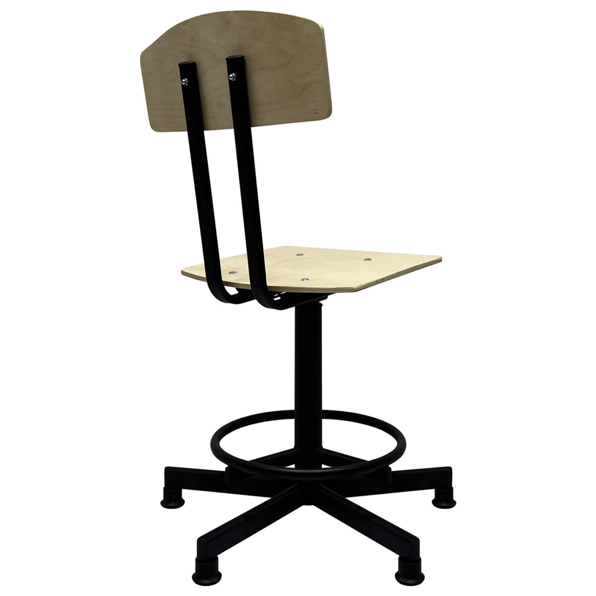 Стул кресло кассира, швеи, ресепшен РС37/РС67ЛФ, на винте, без подлокотников, фанера — изображение 5