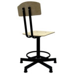 Стул кресло кассира, швеи, ресепшен РС37/РС67ЛФ, на винте, без подлокотников, фанера — изображение 5