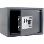 Сейф мебельный DASWERK (ДАСВЕРК) SC-250EL (250х350х250 мм), электронный замок, графит, 291343