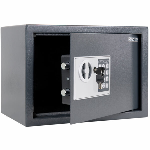 Сейф мебельный DASWERK (ДАСВЕРК) SC-250EL (250х350х250 мм), электронный замок, графит, 291343