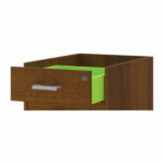 Тумба подкатная "Арго", 440х450х580 мм, 3 ящика, замок, орех — изображение 2