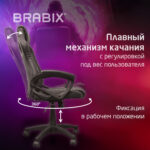 Кресло компьютерное BRABIX "Rider Plus EX-544" КОМФОРТ, экокожа, черное/серое, 531582 — изображение 6