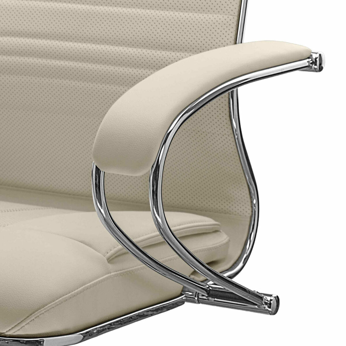 Кресло офисное МЕТТА "SAMURAI" KL-1, экокожа, бежевое — изображение 9