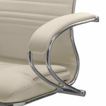 Кресло офисное МЕТТА "SAMURAI" KL-1, экокожа, бежевое — изображение 9