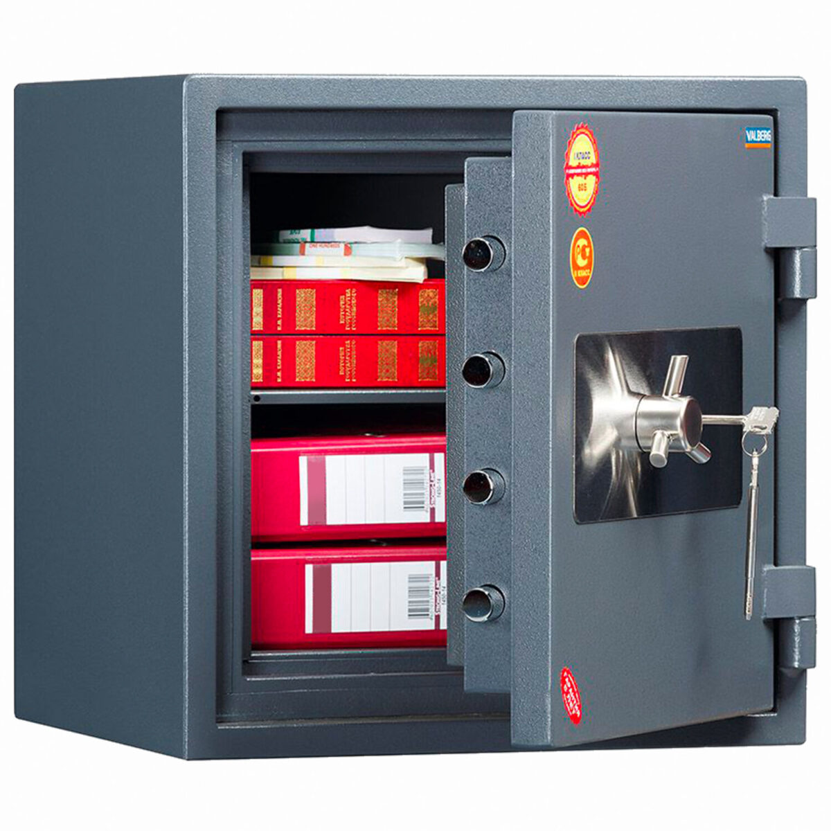 Сейф огневзломостойкий VALBERG "Гарант Евро 46", 491х480х460 мм, 101 кг, ключевой замок, S10299210014 — изображение 2