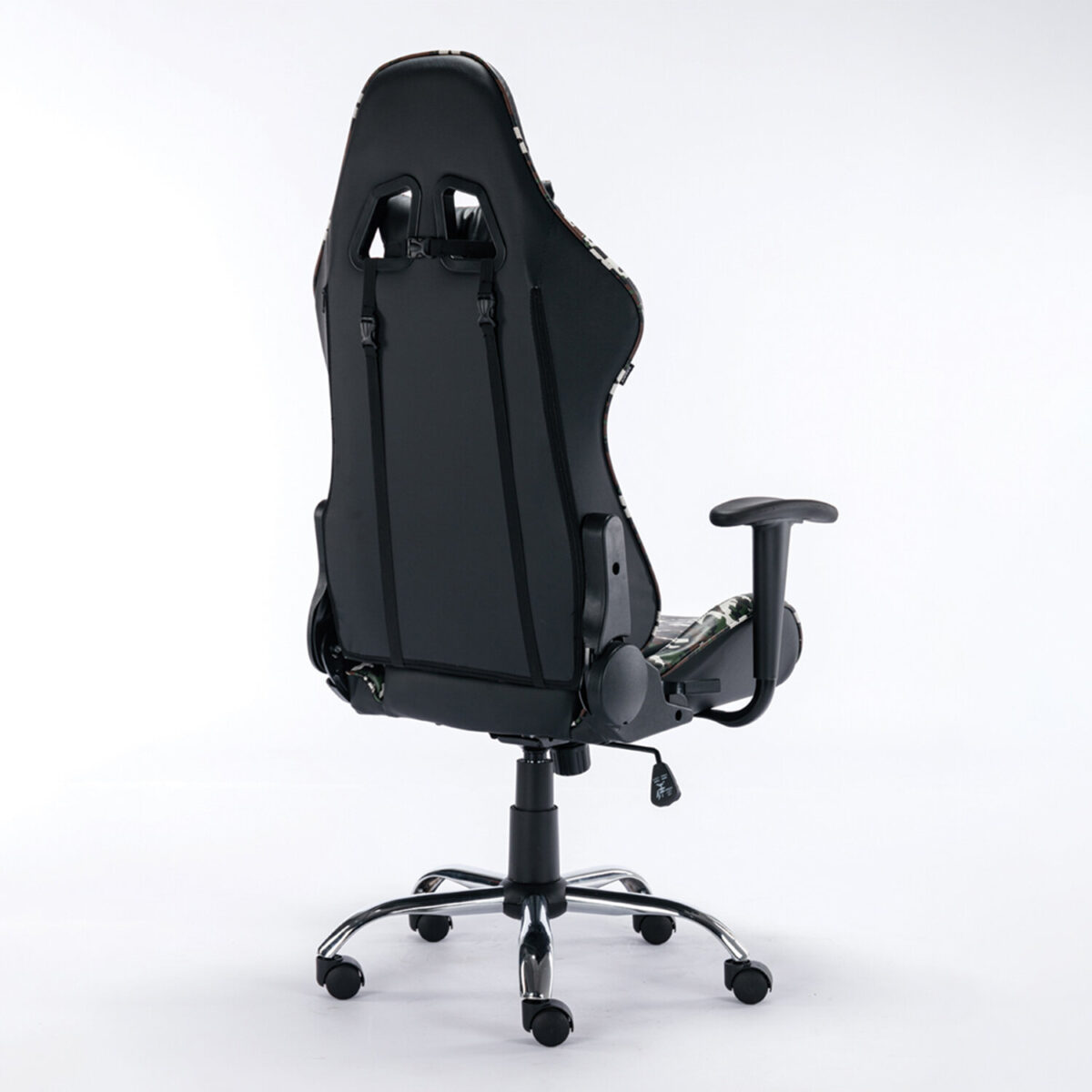 Кресло компьютерное BRABIX "Military GM-140", две подушки, экокожа, черное с рисунком милитари, 532802 — изображение 3