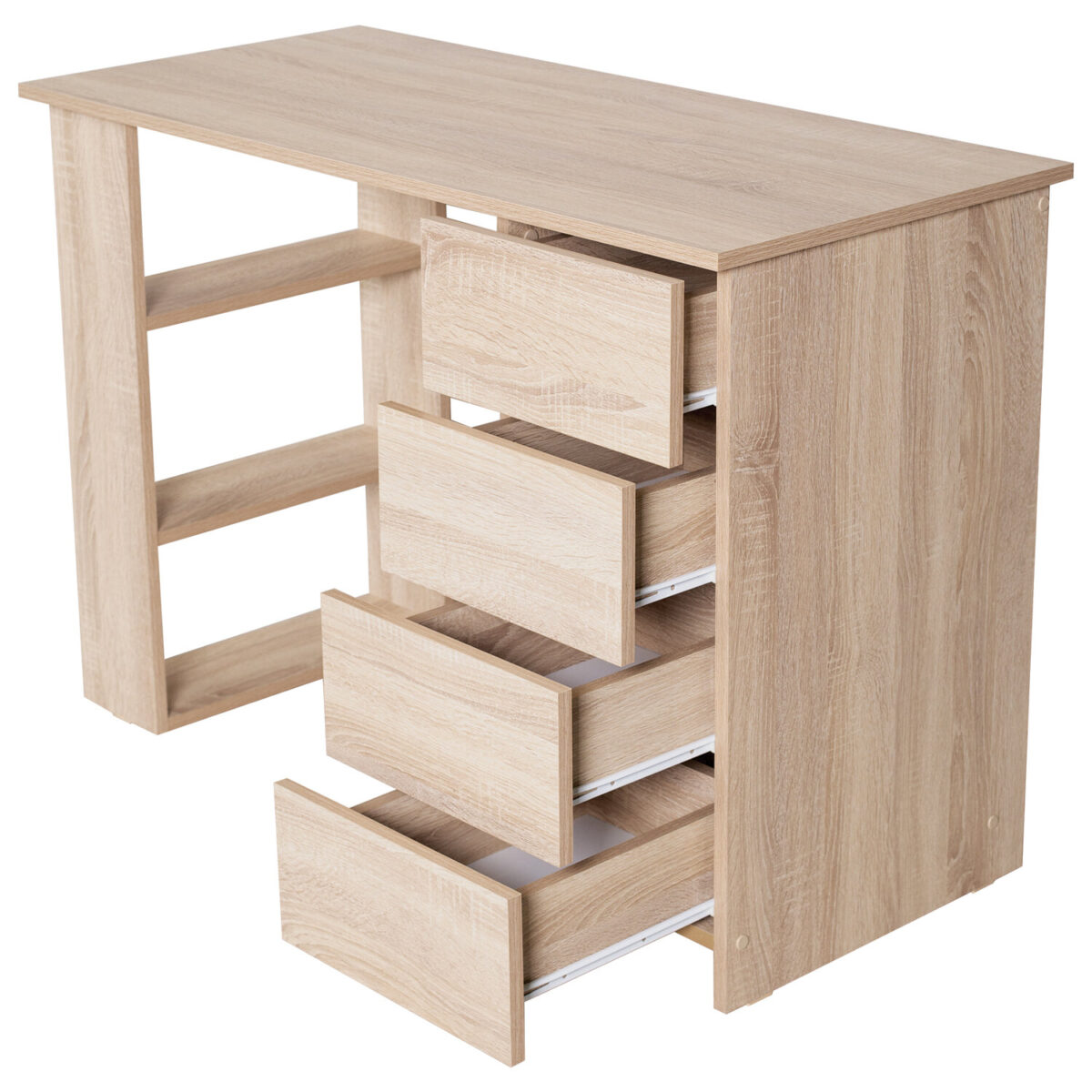 Стол письменный/компьютерный BRABIX "Scandi CD-016", 1100х500х750 мм, 4 ящика, дуб сонома, 641892, ЦБ013707-2 — изображение 12