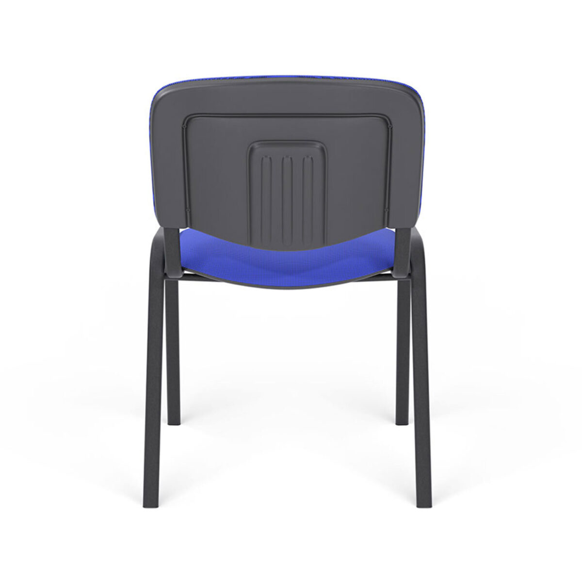 Стул для персонала и посетителей "ИЗО", черный каркас, ткань черно-синяя, В-12/С-14 — изображение 6
