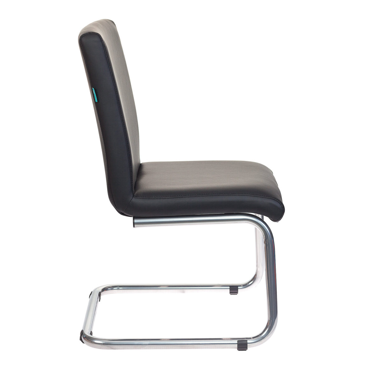 Кресло для приемных и переговорных CH-250-V, хром, экокожа, черное, 1098331 — изображение 4